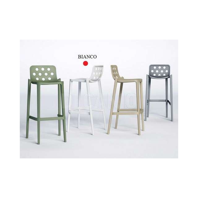Sgabello isidoro bianco h76 gaber - Principale