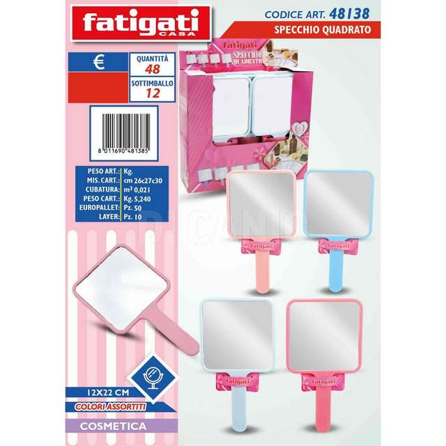Specchio quadrato 12*22 cm - Principale