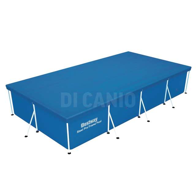 Copripiscina steel pro frame rett. cm. 400x211x81 best way - Principale