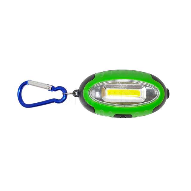 Torcia led con moschettone verde kodak - Principale