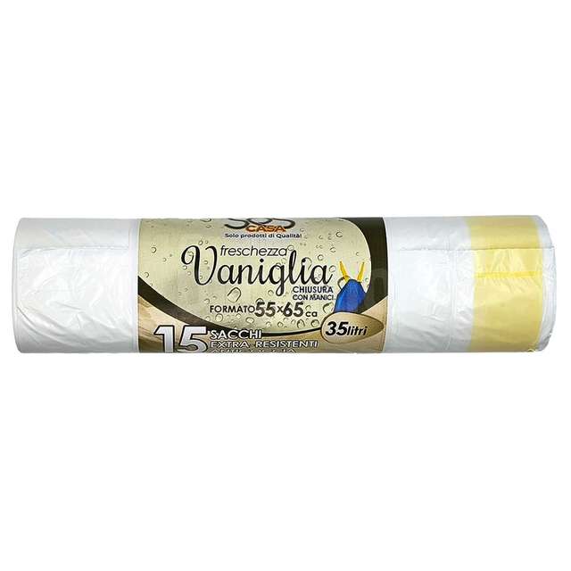 Sacco rifiuti vaniglia 15 pz 55x65 - Principale