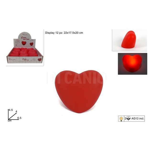 Cuore con luce display - Principale