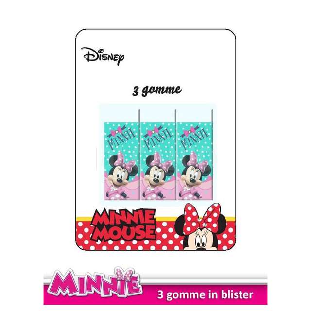 Gomme per cancellare 3pz minnie mc - Principale