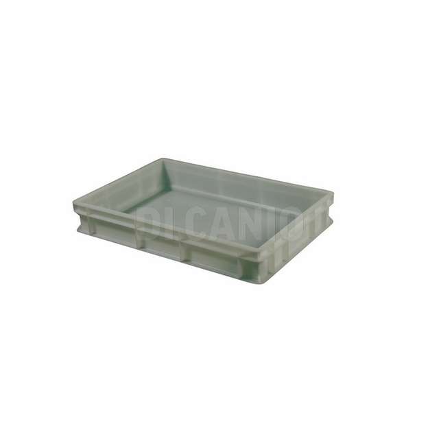 Contenitore europa pes.std. 600x400x100fondo chiuso liscio neutro pieno manigl - Principale