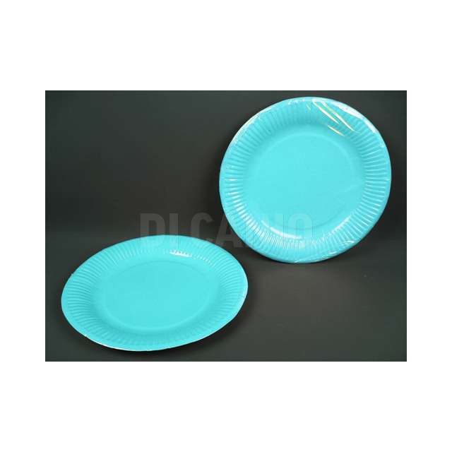 Piatti carta cm.23 celesti 6pz (200) due esse.-jspc-11- - Principale