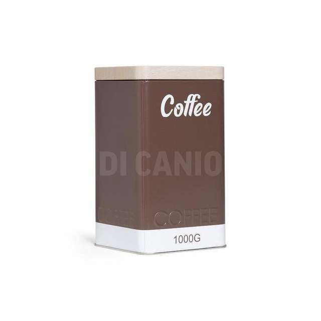 Barattolo caffe' in latta 10x10xh.17 cm - Principale