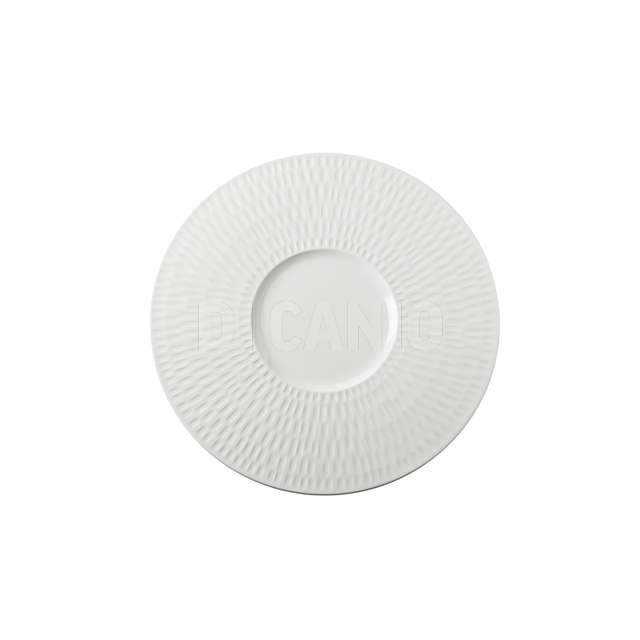 Piatto presentazione cm.30.5x1.5 int. cm.12.5 touch me bianco - Principale