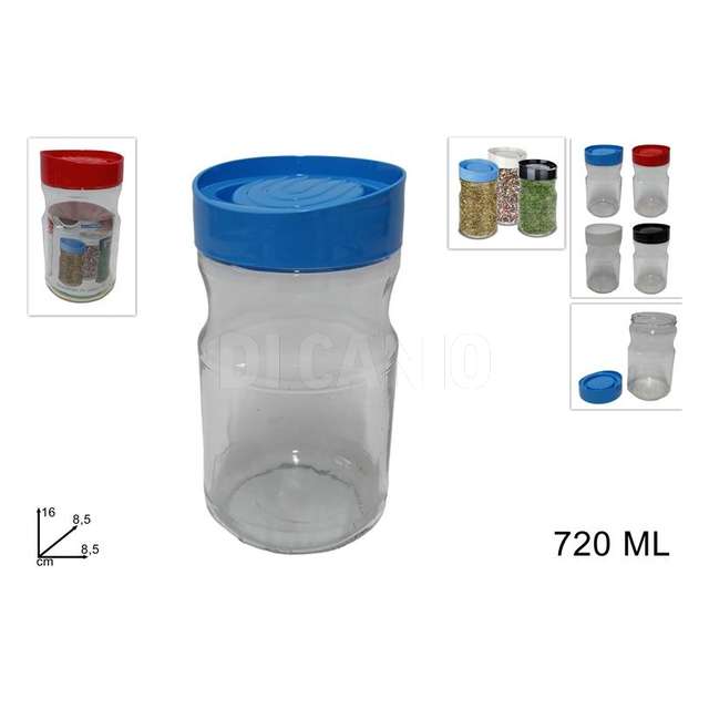 Barattolo vetro 720ml c tappo 4col - Principale