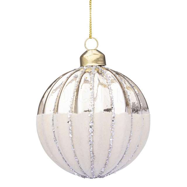 Sfera vetro segment champagne diametro 80 - Principale