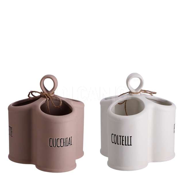 Portaposate ceramica cm.16.5x14x18 - Principale