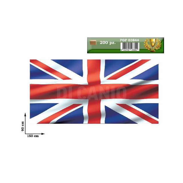 Bandiera nazione gran bretagna 90x150asta non inclusa - Principale
