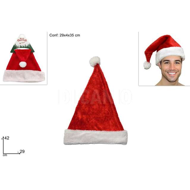 Cappello babbo natale velluto - Principale