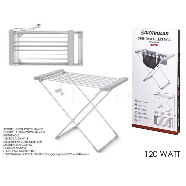 Stendibiancheria 120 watt cm.95x50x47 - Principale