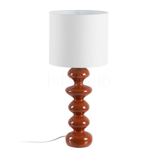 Lampada tavolo terracotta resina 34 x 34 x 102 cm - Principale