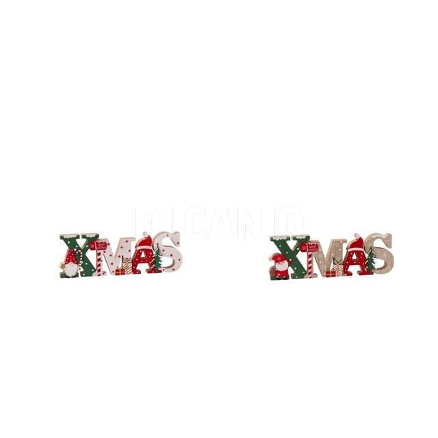 Decorazione mdf 2ass. natale cm30x2xh10 - Principale