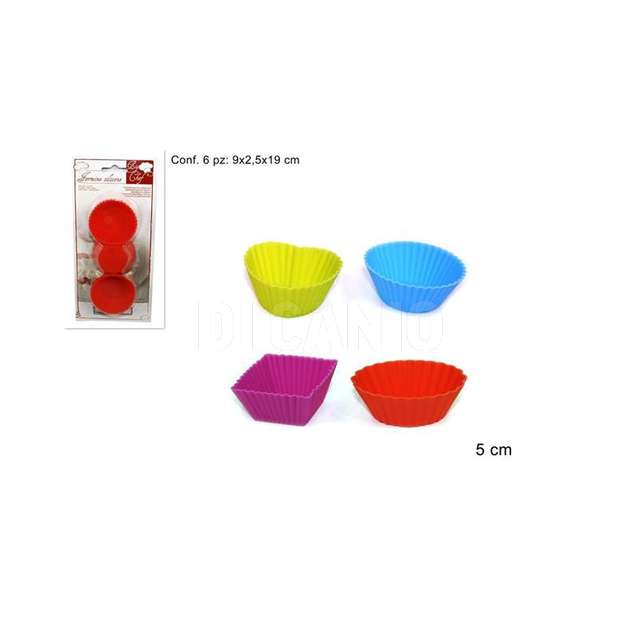 Formine silicone cm.5 6pz 4ass. due esse - Principale