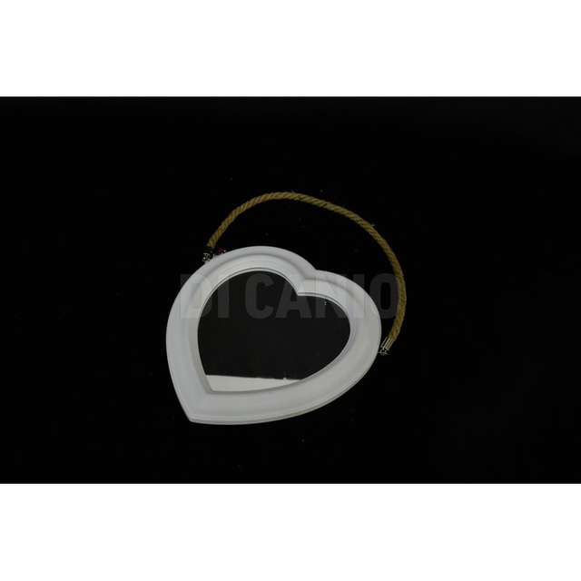 Specchio cuore legno 45*26.3*1.5 bianco part. 3340114 - Principale