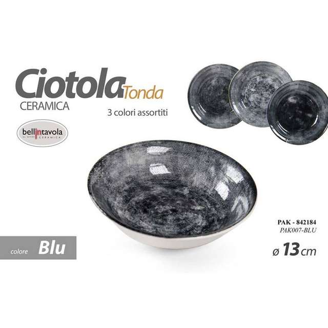 Ciotolona tonda blu cm.13 - Principale