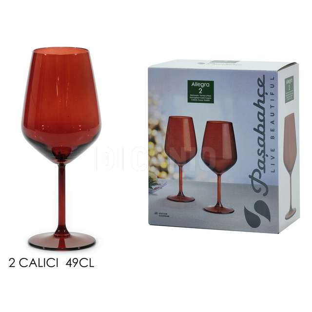 Set 2 calici allegra rosso 49cl - Principale