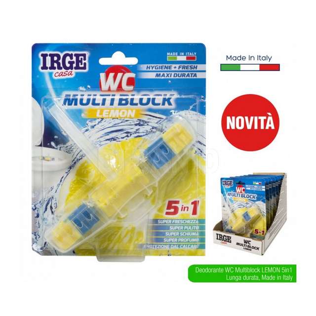 Deodorante wc multiblock 5 in 1 lemon - Principale