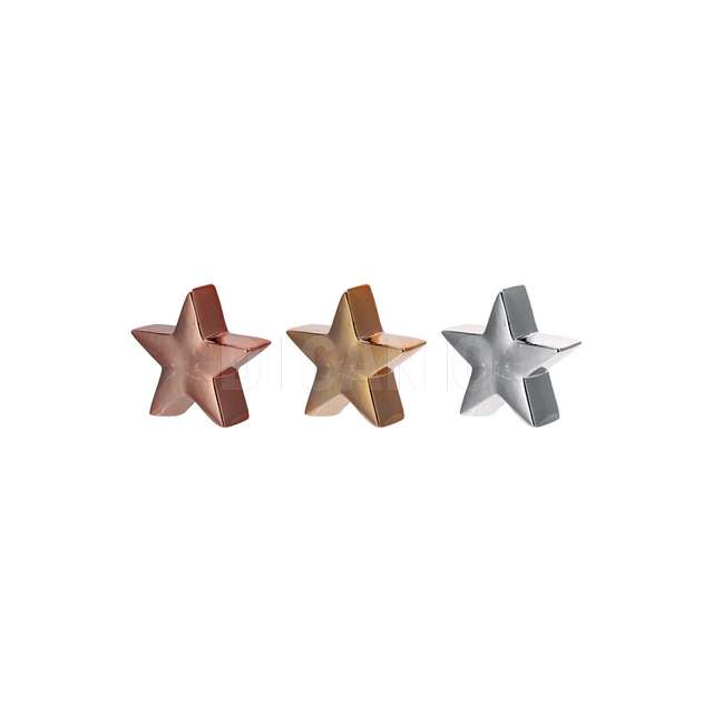 Stella ceram 3 colori natalizia cm11x5xh14 - Principale