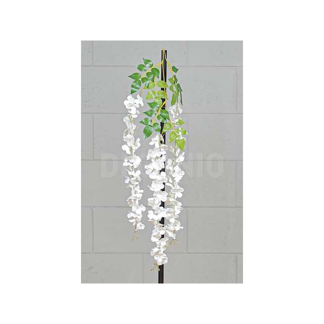 Ramo glicine x 3 colore white - Principale