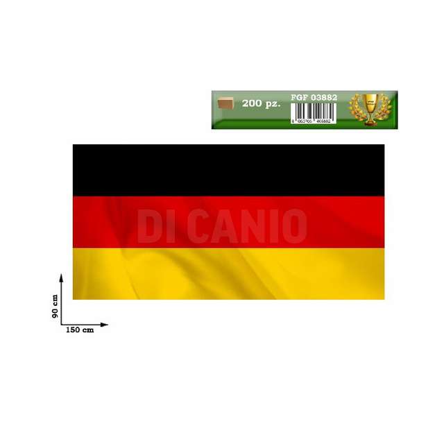 Bandiera nazione germania 90x150 asta non inclusa - Principale