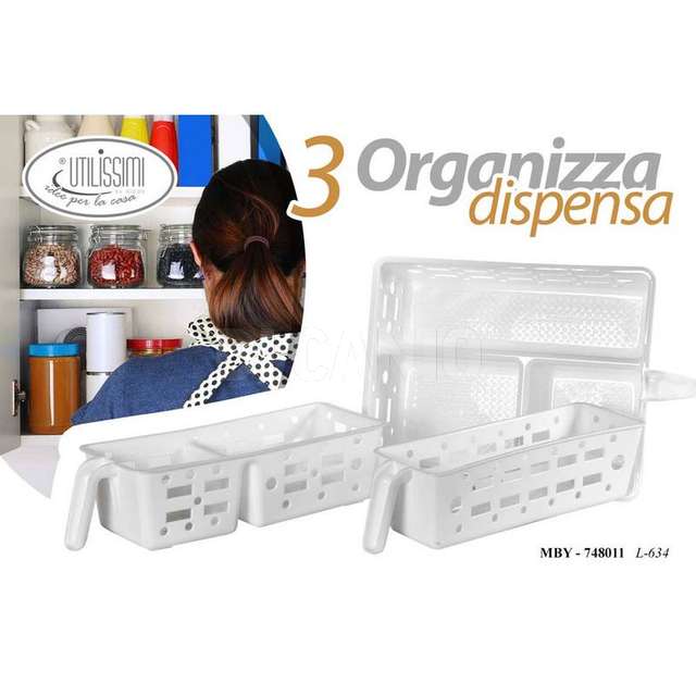 Set 3 pz organizza frigo - Principale