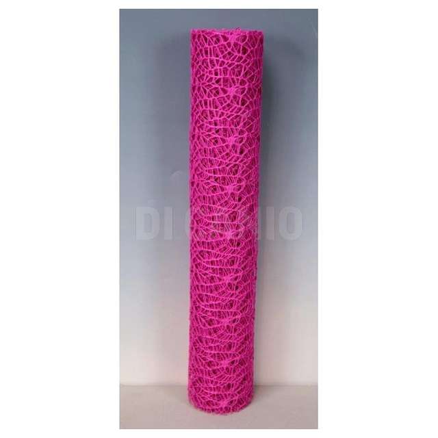 Polycotton net cm.48 x 5 yard fuxia arp.a10008- - Principale