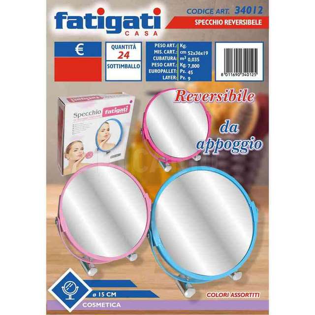 Specchio reversibile diam. 15 cm - Principale