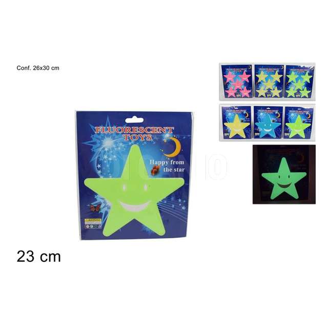 Stelle fluorescenti adesivi 2 assorititi - Principale