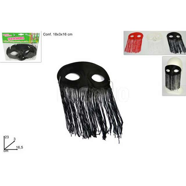 Maschera con ciaccioli 3 col. - Principale