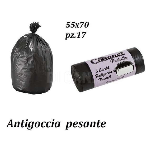 Sacco antigoccia pesante cm.55x70 17 pzlinea pochette - Principale