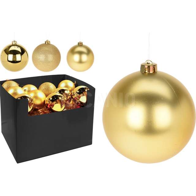 Sfera pp oro 100mm 3 assortimenti - Principale
