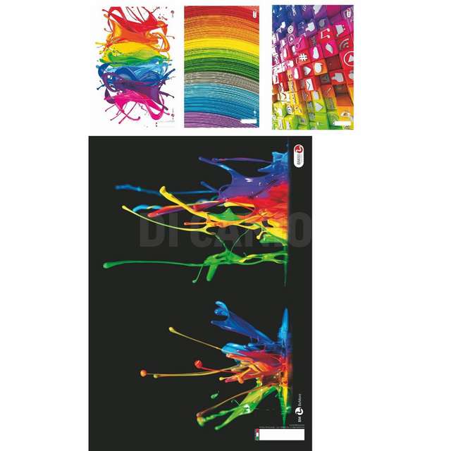 Quaderno maxi arcobaleno pag.80 rig. 1 rig. bm - Principale