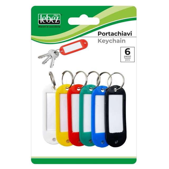 Portachiavi in blister 6 pz lebez - Principale