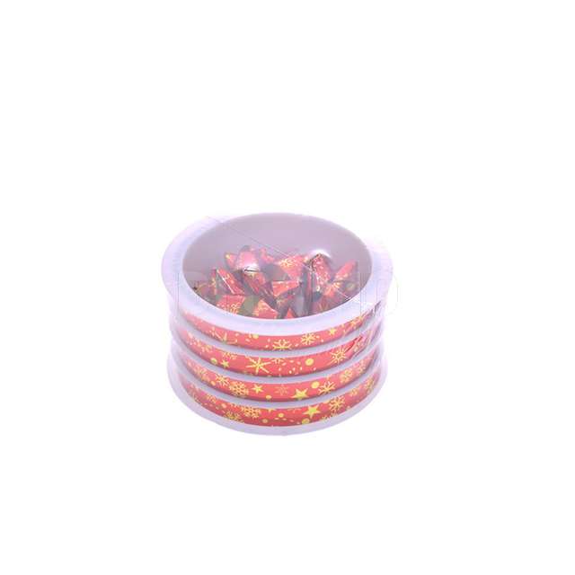 Rotolo nastro + 4coccarde 3 cm.x10mt rosso - Principale