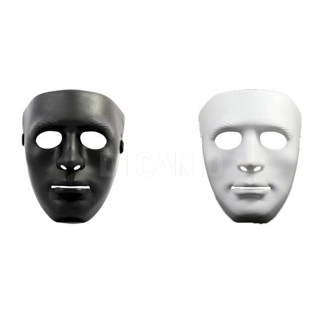 Maschera viso bianco e nero - Principale