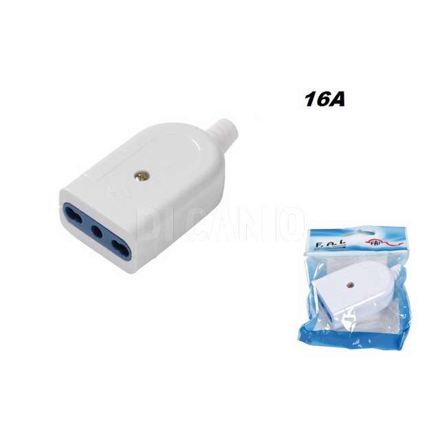 Presa 2p + t 16 a 250 v bianca flowpack - Principale