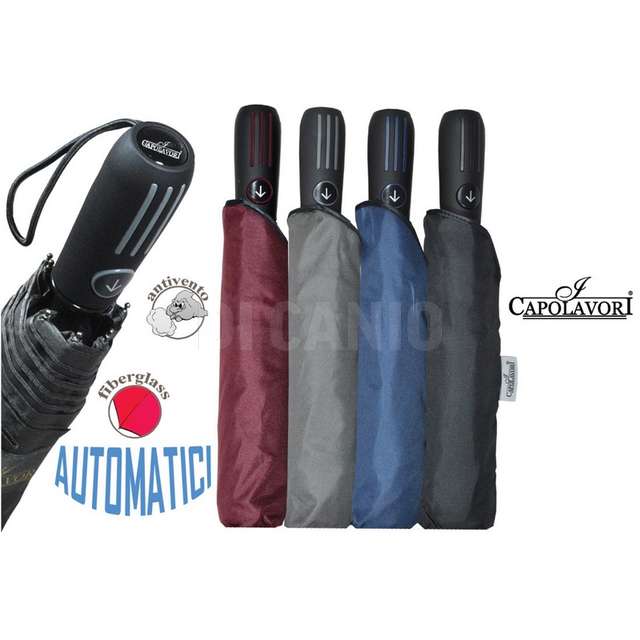 Ombrello mini automatico uomo lusso tinta unita - Principale