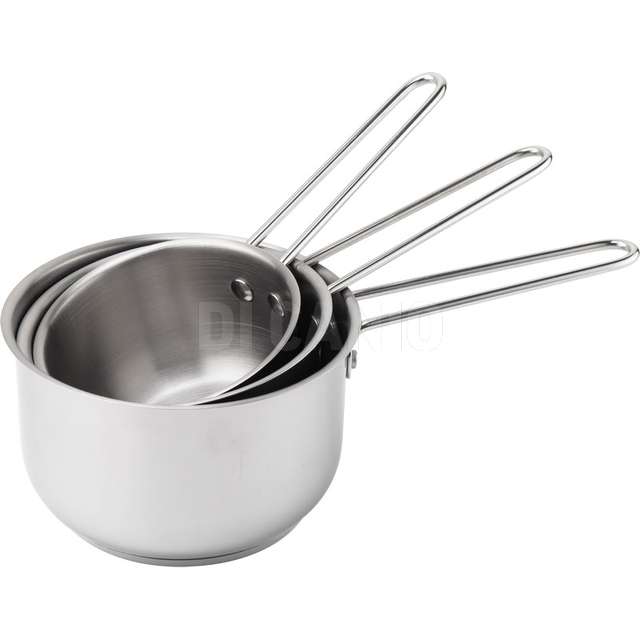 Set 3 casseruole inox 1 m cm.12/14/16 alessia - Principale