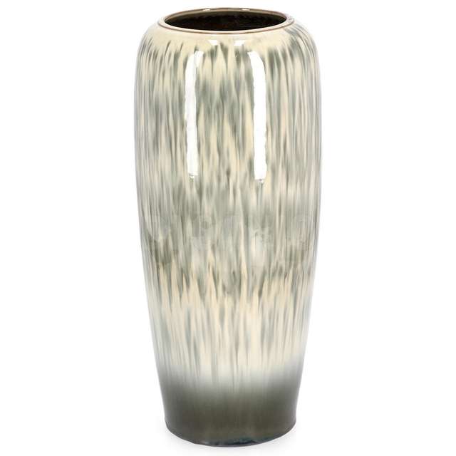 P.vaso coira alto beige melange h59 terracotta smaltata - Principale
