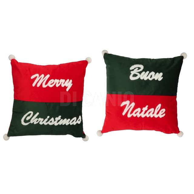 Cuscino tessuto ass. natale cm45x45 - Principale