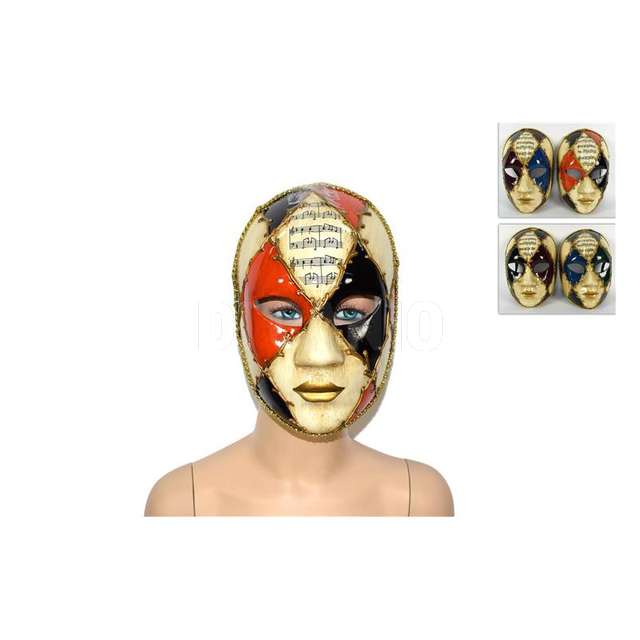 Maschera pentagramma filo oro 4 assortita - Principale