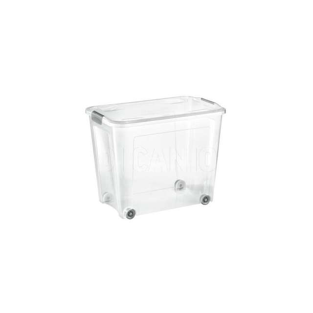 Combi box 67l con coprchio 58.2x38x45.8. clips e ruote tontarelli - Principale