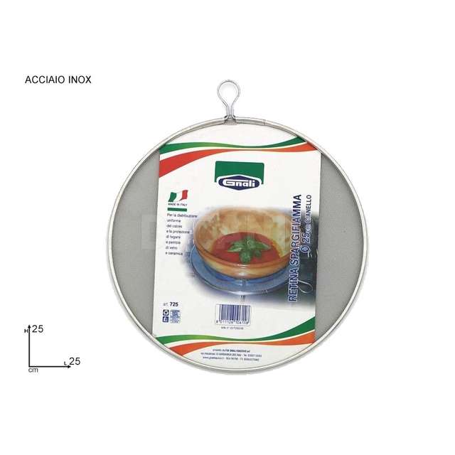 Retina spargifiamma dm.25 con anello - Principale