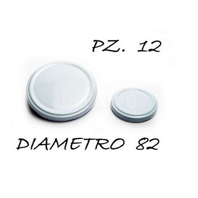 Conf. 12 pz. capsule dm.82 vetro somma - Principale