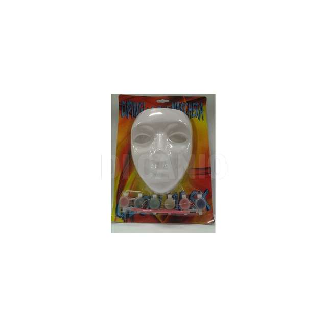 Maschera bianca con colori (12) fiori paolo - Principale