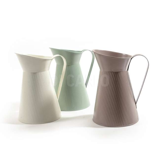 Vaso caraffa in metallo 15x17x23 colori assortiti - Principale
