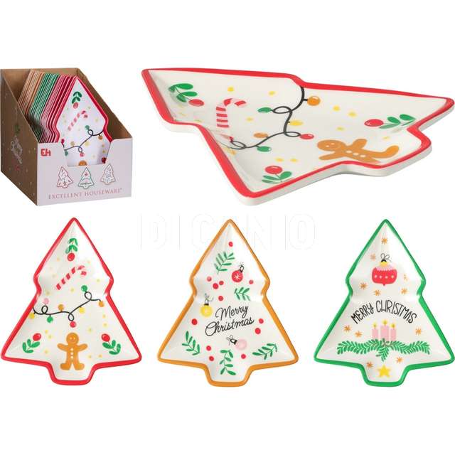 Piatto melamina natale 19x16cm - Principale